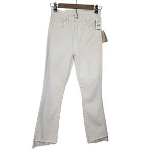 Mother Women's The Insider Crop Step Fray Jeans Cream Puff 24